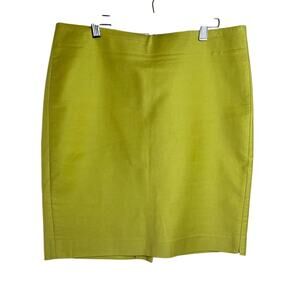 J. Crew | Women's Size 8 Lime Green Pencil Skirt